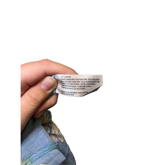 Xhilaration Bright Blue Floral Romper - Picture 7 of 10